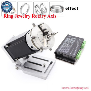 Fiber Laser Marking Machine Ring Rotary Axis Auto Lock Attachment