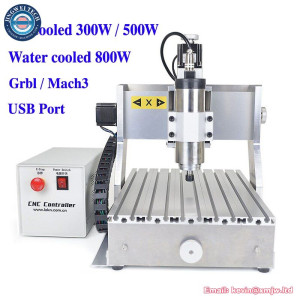 3020 CNC Router GRBL Mach3 Control with 800W 300W 500W Spindle PCB Engraving Milling Machine, Metal Body,Diy Wood Engraver