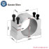 Aluminium CNC Spindle Clamp Holder Fixture Inner Diameter 52mm 65mm 80mm Z Axis Mount Motor Bracket for 800W 1.5KW 2.2KW Router