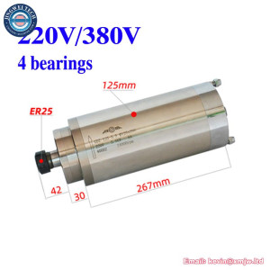 5.5KW ER25 Water Cooling CNC Spindle Motor