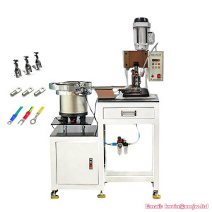 Semi-Automatic Vibrating Plate Single Terminal Wire Crimping Machine