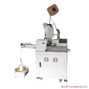 Full Automatic Single Head wire Stripping Twisting Dipping Tin  terminal Crimping Machine/Single head dip tin terminal machine